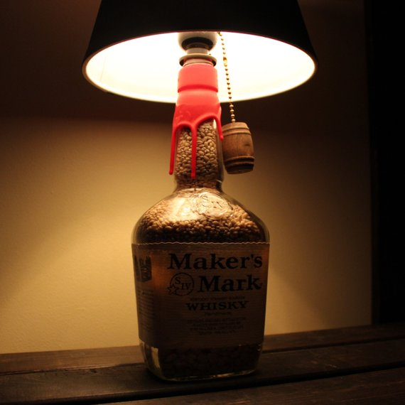 Makers Mark Bourbon Bottle Lamp