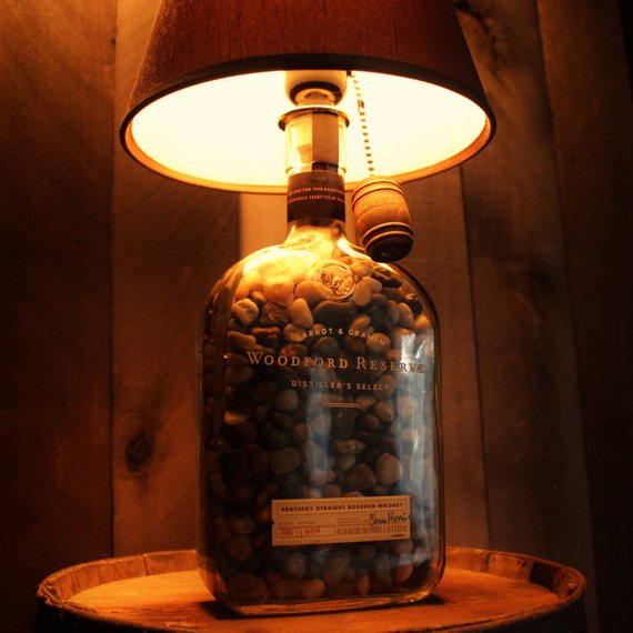 WoodFord Reserve / Bourbon Lamp / Bottle Lamp / Handcrafted