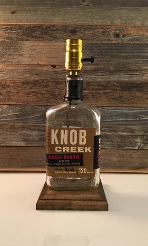 Knob Creek Single Barrel Bourbon Bottle Lamp