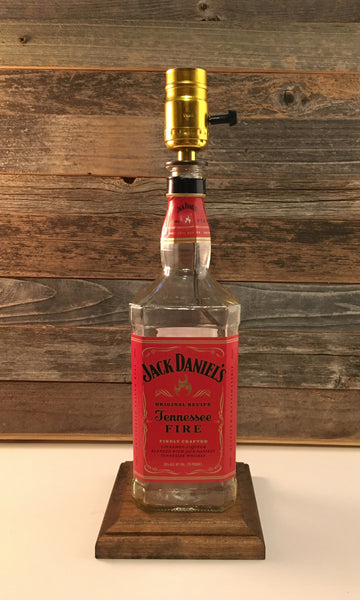 Jack Daniels Fire Whiskey Lamp BottleCraft By Tom