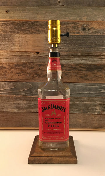 Jack Daniels Fire Whiskey Lamp - BottleCraft By Tom