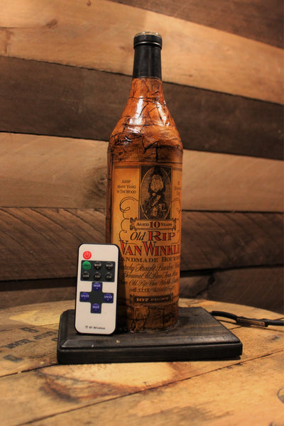 Old Rip Van Winkle 10 Year Bourbon Bottle Light - Pappy Van Winkle