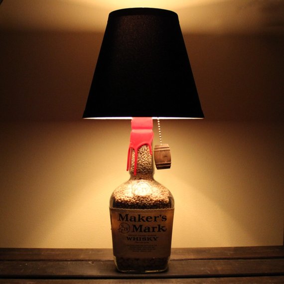 Makers Mark Bourbon Bottle Lamp