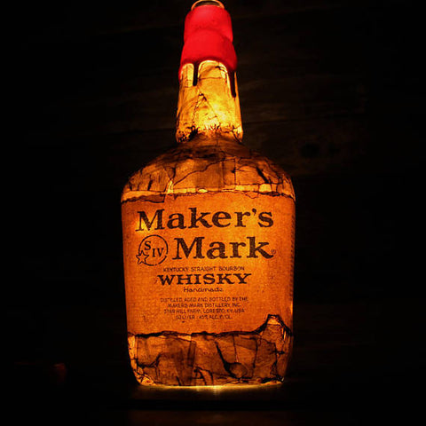 Makers Mark Bourbon Bottle Lamp