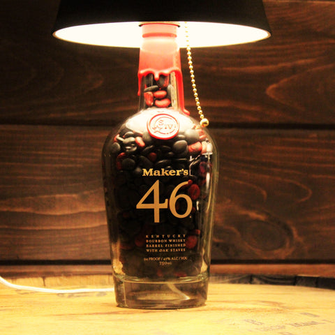 Makers 46 Bourbon Whiskey Bottle Lamp