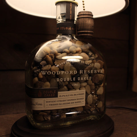 Woodford Double Oaked Bourbon Bottle Lamp