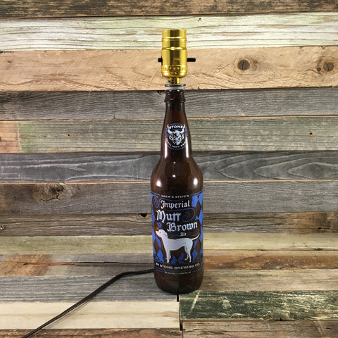 Stone Mutt Brown Beer Lamp
