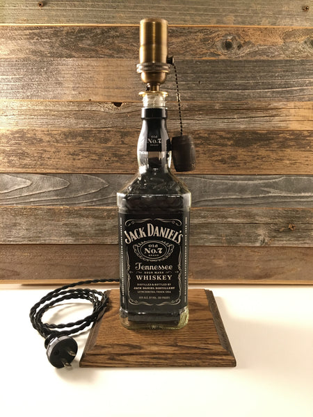 Jack Daniels Whiskey bottle lamp - BottleCraft By Tom