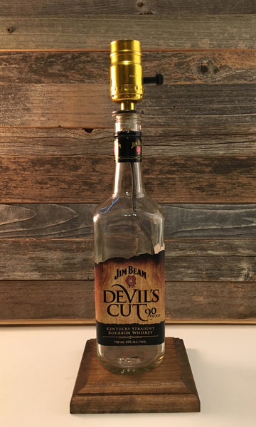 Jim Beam Devils Cut Bourbon Lamp - BottleCraft By Tom