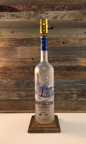 Grey Goose Vodka Bottle Lamp - BottleCraft By Tom